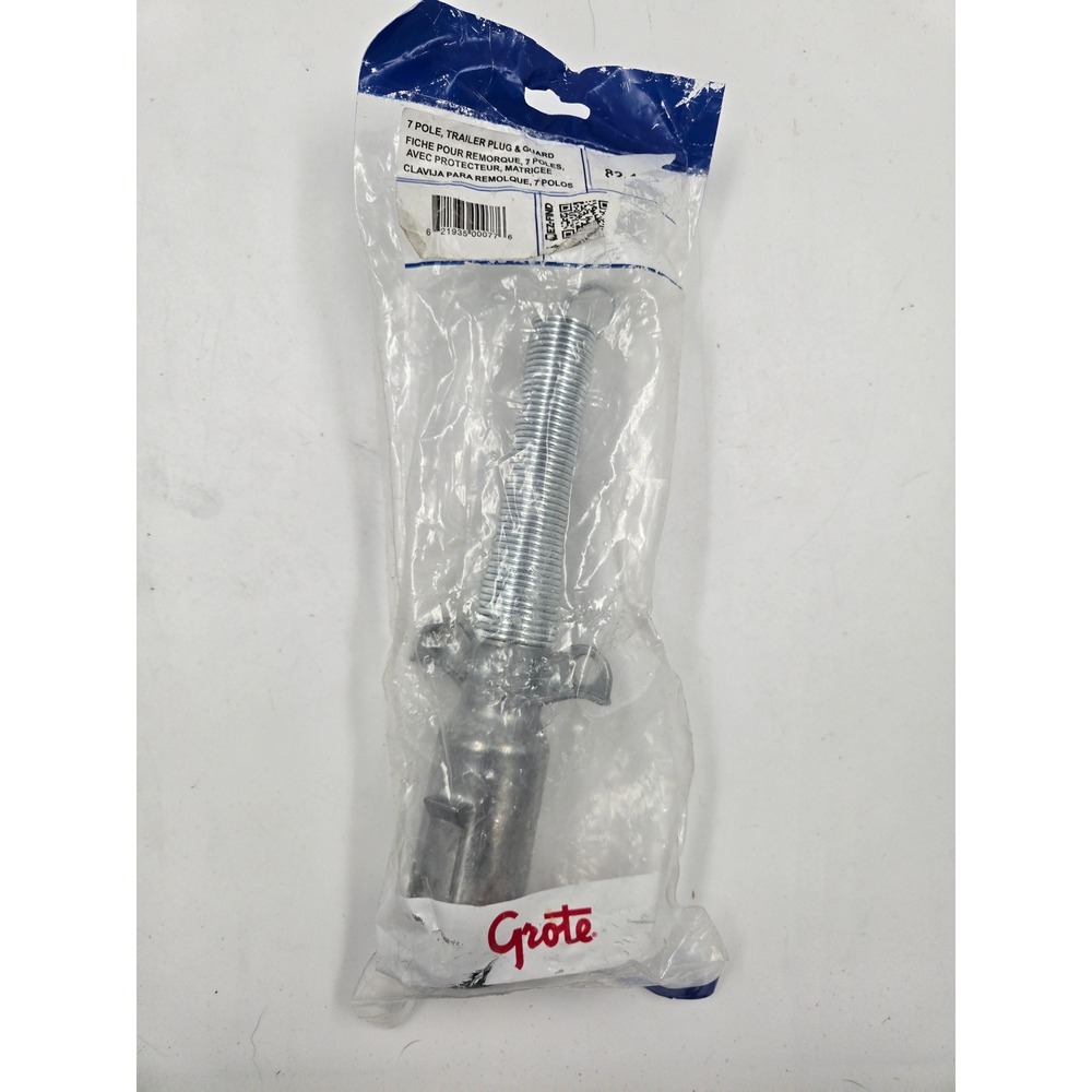 Grote 7 Pole Trailer Plug and Guard Zinc Die Cast Round Pin Connector 82-0007